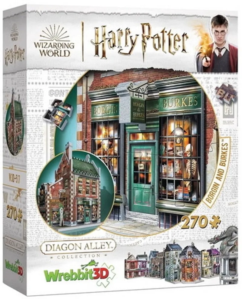 Harry Potter 3D puzzel Borgin & Burkes 270 stukjes. från Wrebbit, utgåva Flerfärgad – kartong