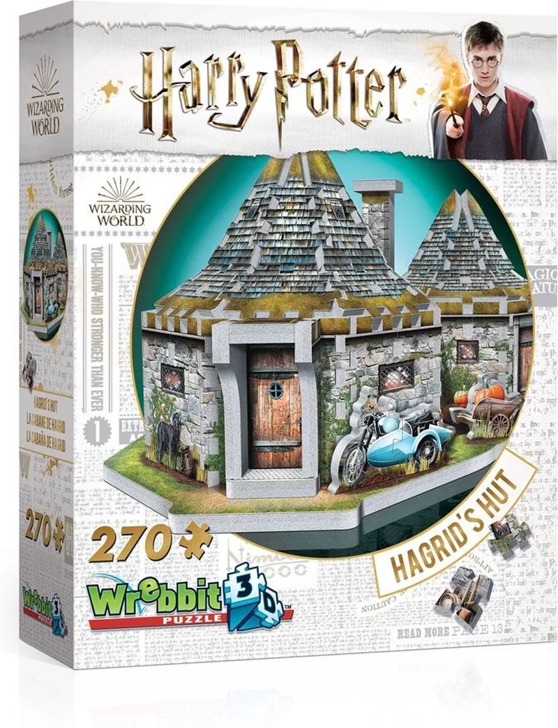 Harry Potter - Hagrid's Hut - 270 stukjes from Wrebbit, Multicolour edition – box