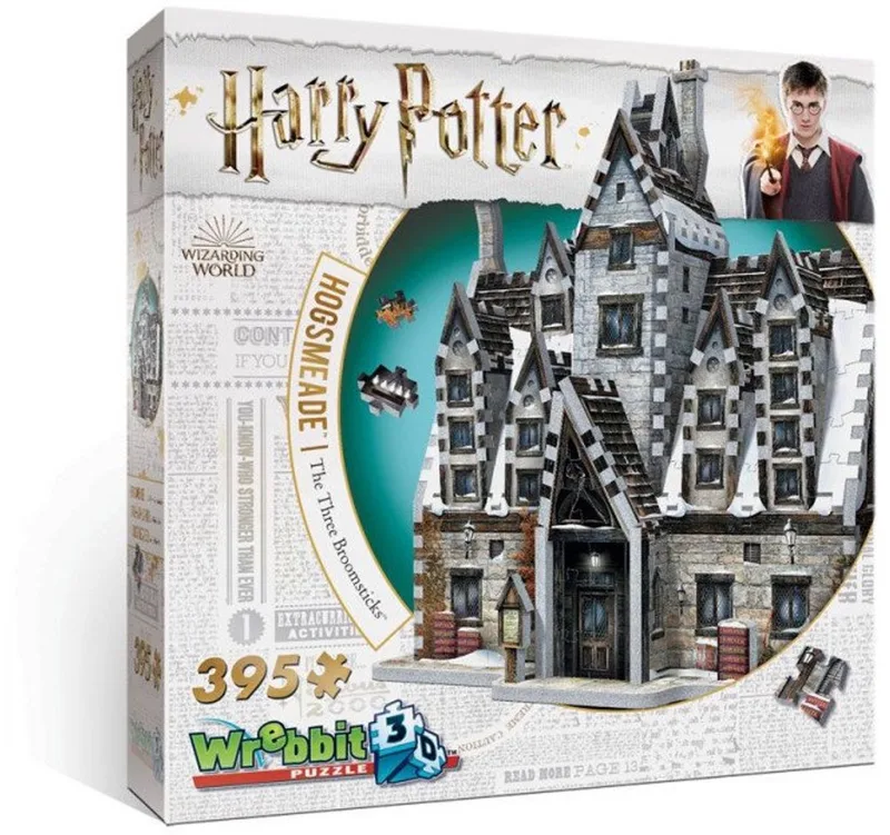 Hogsmeade Three Broomsticks Harry Potter 3D-PUZZLE (395 Pieces) från Wrebbit, utgåva Flerfärgad – kartong