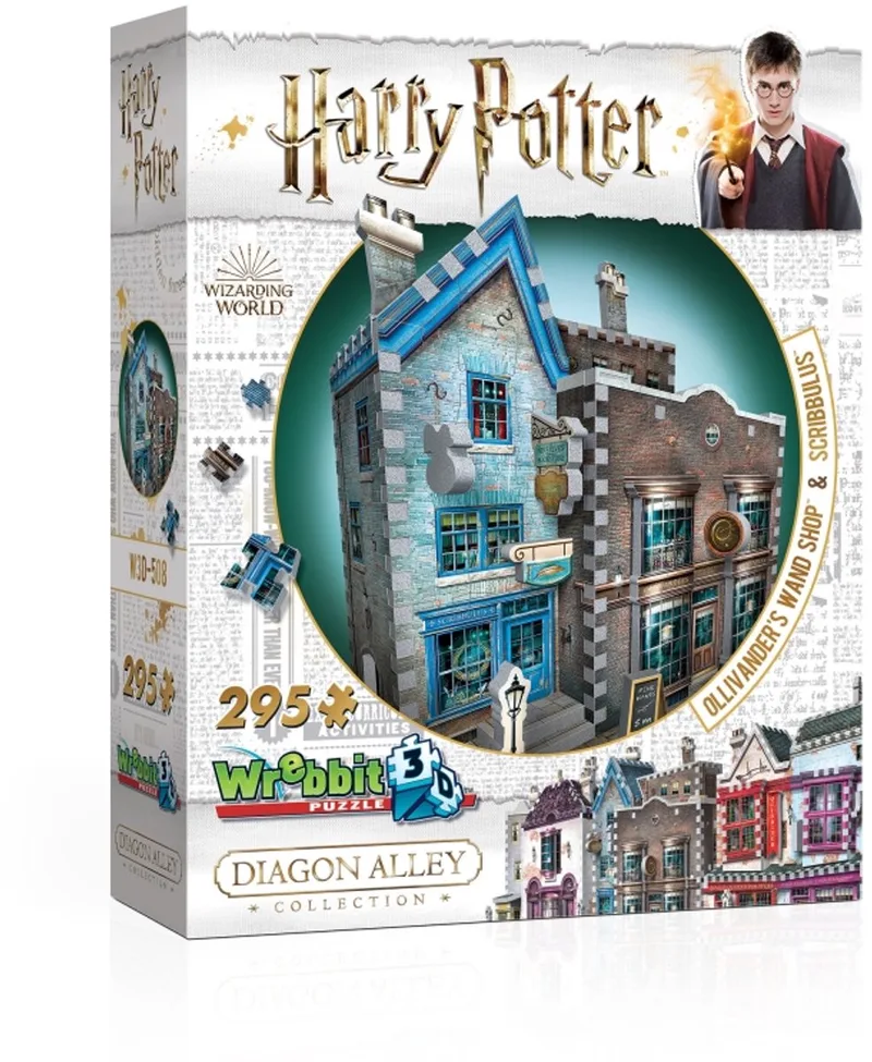 Ollivander’s Wand Shop and Scribbulus Writing Implements fra Wrebbit, Flerfarvet-udgave – æske