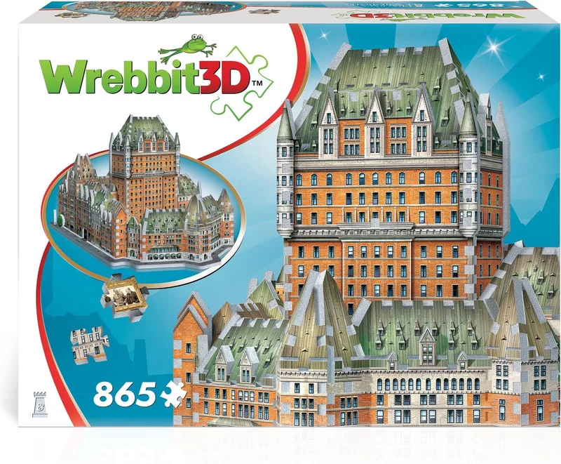 puzzel - Château Frontenac - 865 stukjes - bouwset. from Wrebbit, Multicolour edition – box