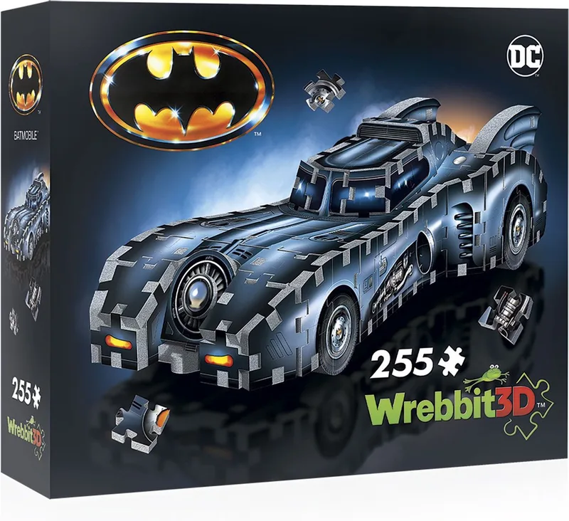 Wrebbit 3D puzzel - Batmobile (255). van Wrebbit, editie Meerkleurig – doos