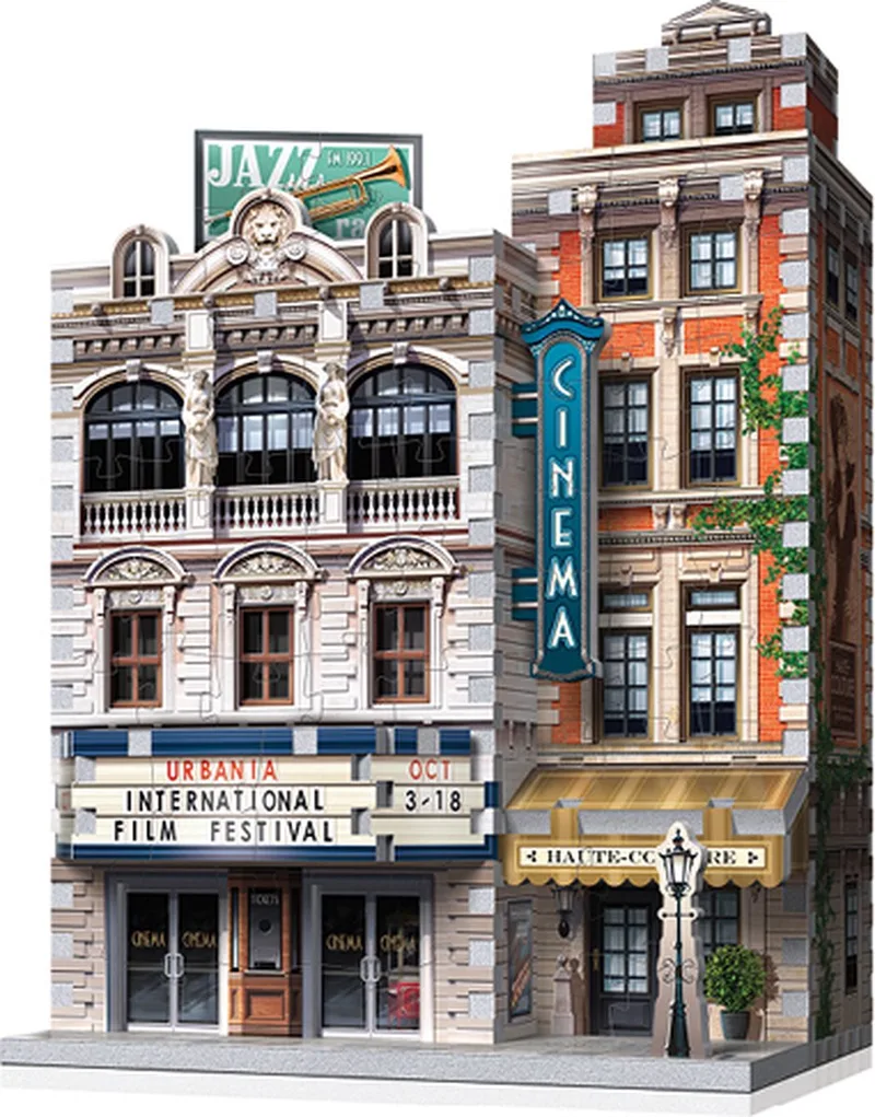 Wrebbit 3D puzzel - Urbania Cinema (300) van Wrebbit, editie Meerkleurig – doos