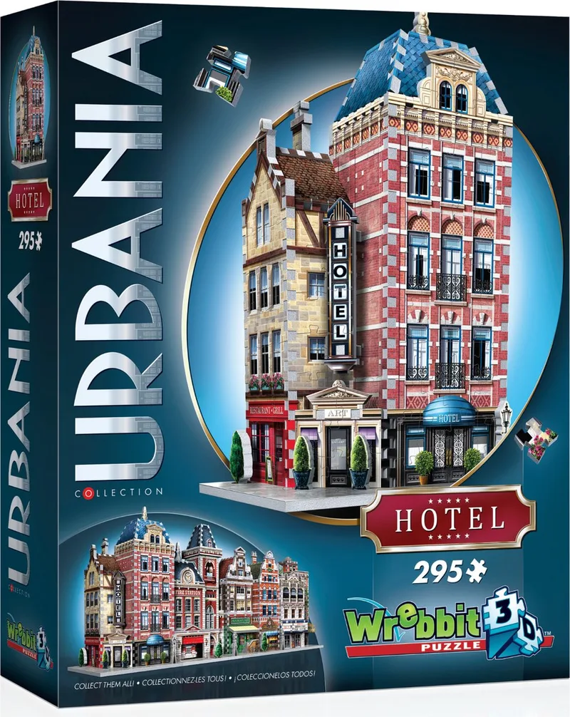 Wrebbit 3D puzzel - Urbania Hotel (295) de Wrebbit, édition Multicolore – boîte
