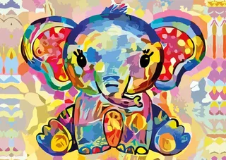 Baby Elephant - 1000 pièces de Yazz Puzzle – boîte 1 sur 2