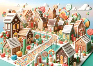 Candy Land - 1000 pièces van Yazz Puzzle – doos 1 van 2