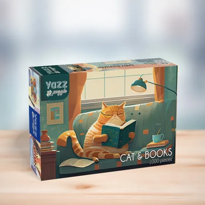 Cat & Books - 1000 pièces de Yazz Puzzle – boîte 2 sur 2