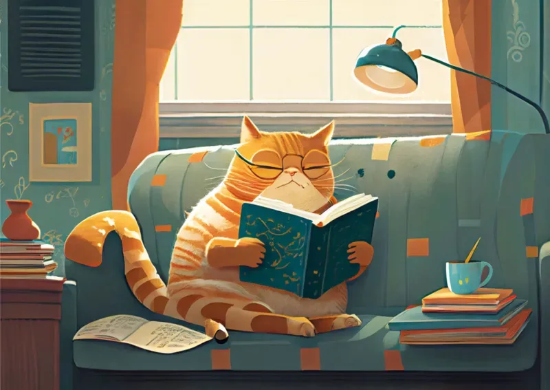 Cat & Books - 1000 pièces de Yazz Puzzle – boîte 1 sur 2