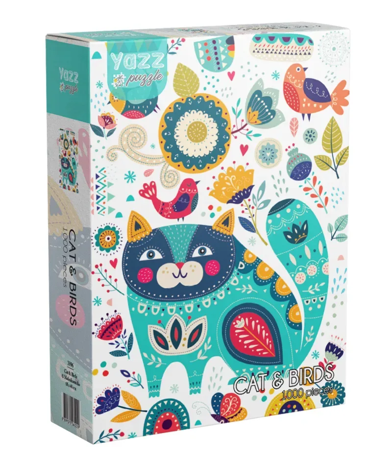 Chat et Oiseaux - 1000 pièces de Yazz Puzzle – boîte 2 sur 2