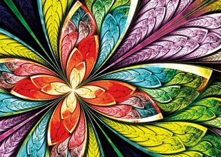 Colorful Flower - 1000 pièces from Yazz Puzzle – box 1 of 2