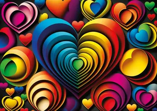 Colorful Heart - 1000 pièces van Yazz Puzzle – doos 1 van 2