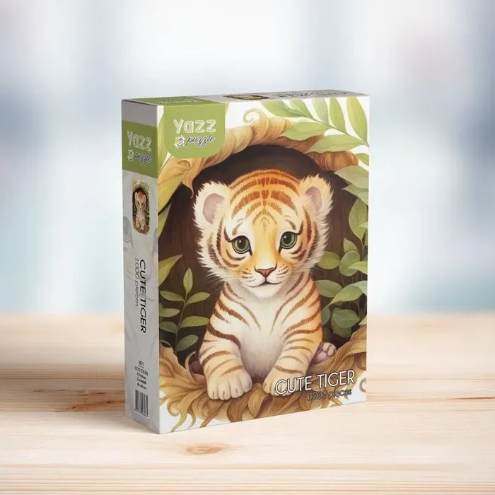 Cute Tiger - 1000 pièces de Yazz Puzzle – boîte 2 sur 2