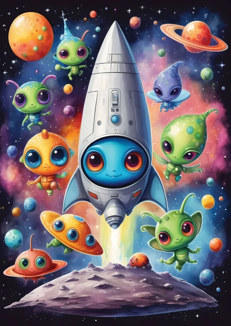 Extraterrestres - 1000 pièces van Yazz Puzzle – doos 1 van 2