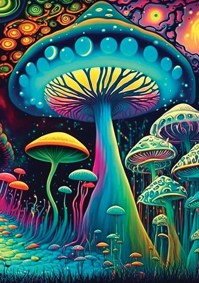 Fungi Wonderland - 1000 pièces de Yazz Puzzle – boîte 1 sur 2