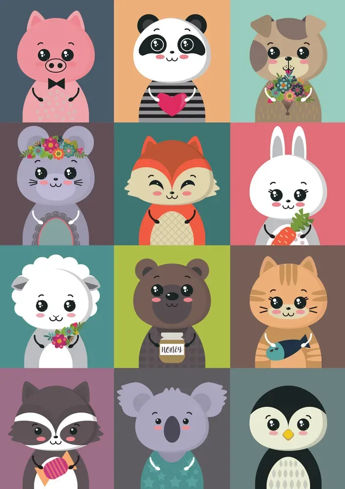 Funny Animals - 1000 pièces van Yazz Puzzle – doos 1 van 2