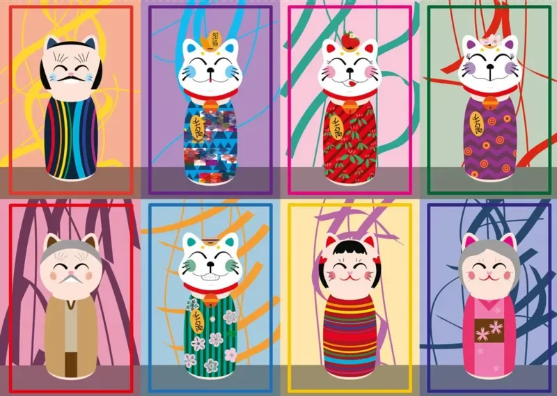 Maneki Kokeshi - 1000 pièces from Yazz Puzzle – box 1 of 2