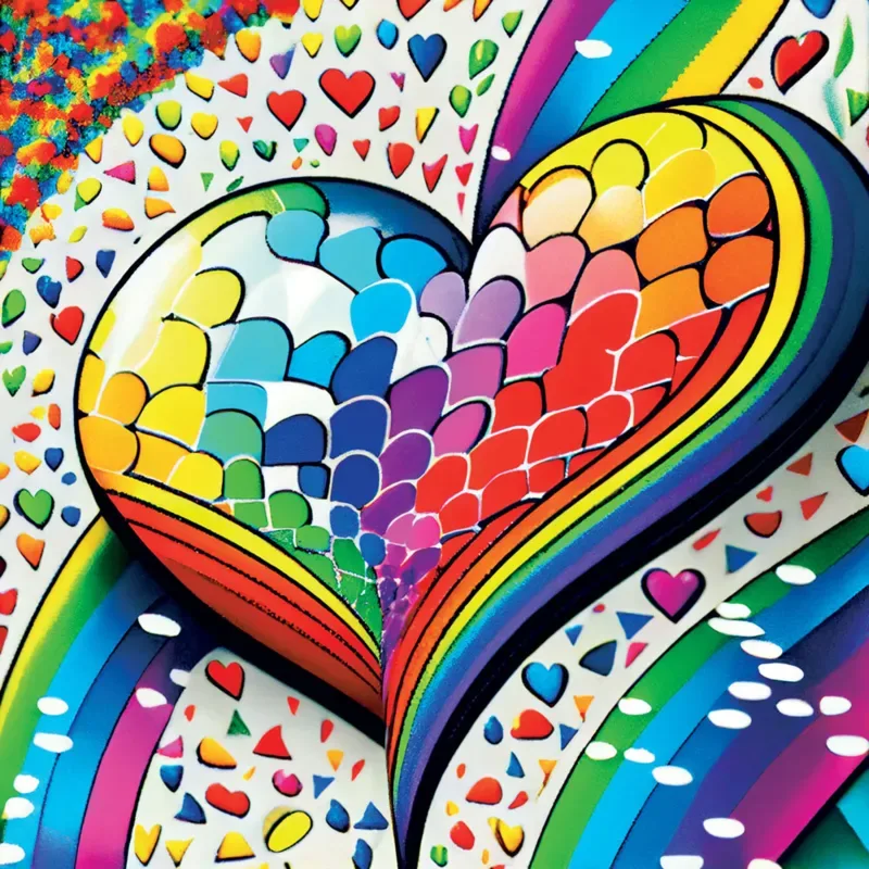 Mosaic Heart - 1000 pièces van Yazz Puzzle – doos 1 van 2