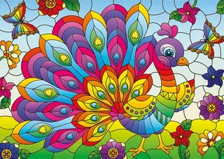 Peacock - 1000 pièces from Yazz Puzzle – box 1 of 2