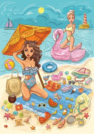 Plage - 1000 pièces van Yazz Puzzle – doos 1 van 2