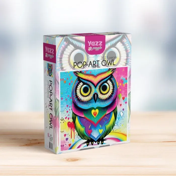 Pop-art Owl - 1000 pièces from Yazz Puzzle – box 2 of 2