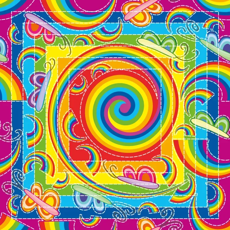 Rainbow & Butterflies - 1000 pièces van Yazz Puzzle – doos 1 van 2