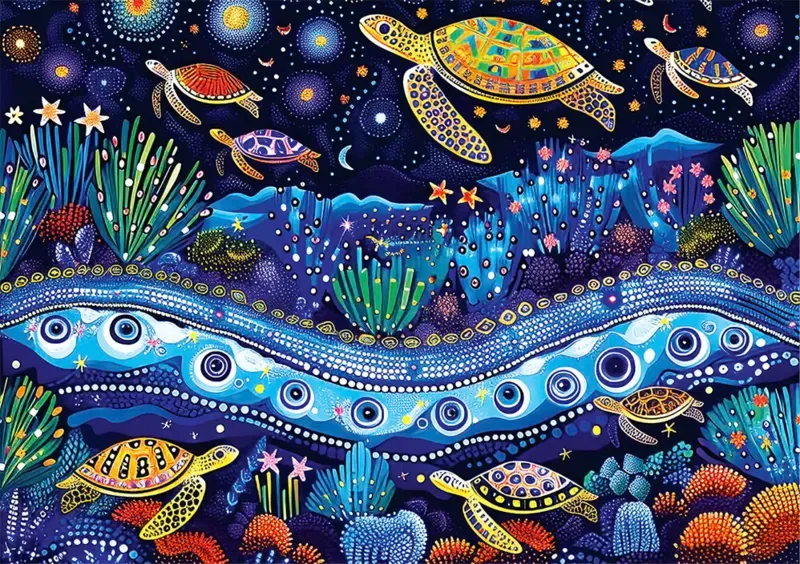 Tortues - 1000 pièces de Yazz Puzzle – boîte 1 sur 2