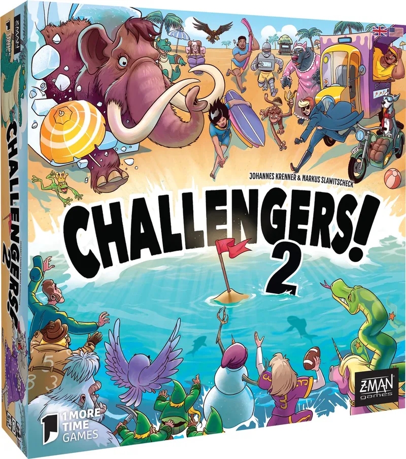 Challengers! Beach Cup - Kaartspel från Z-Man Games – kartong