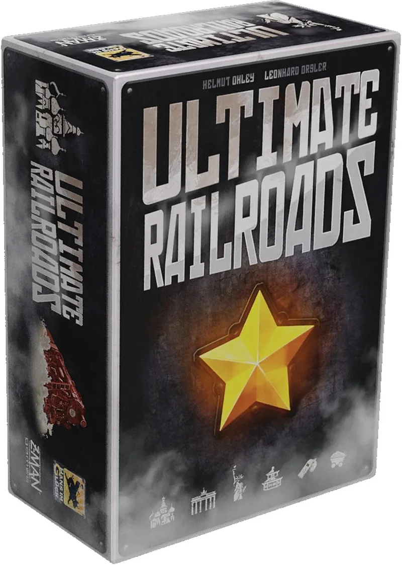 Merkloos Bordspel: Ultimate Railroads - Uitbreidingen & Nieuwe Scenario's fra Z-Man Games – æske