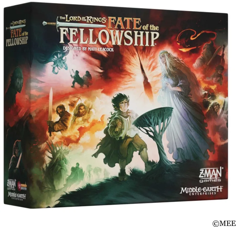 The Lord of the Rings: Fate of the Fellowship fra Z-Man Games, Blue-udgave – æske