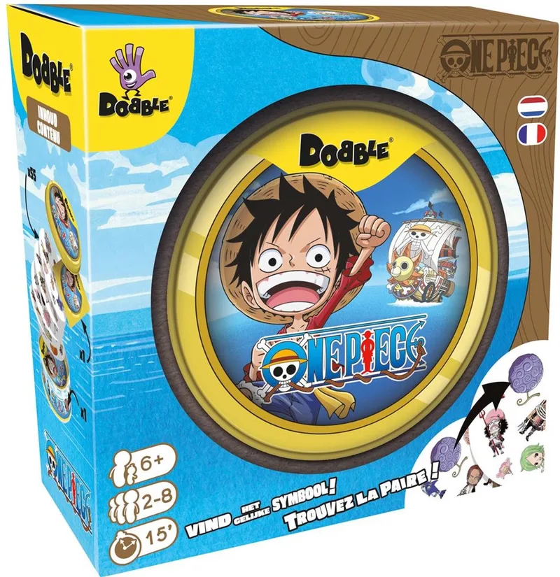 Asmodee kaartspel Dobble One Piece - educatief spel voor kinderen. from Zygomatic – box