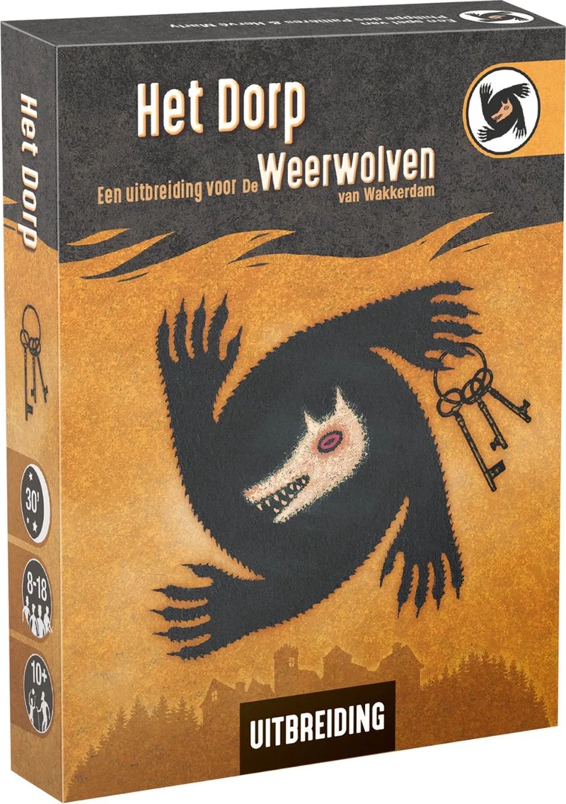 De Weerwolven van Wakkerdam Het Dorp - Uitbreiding - Kaartspel - Nieuwe Rollen von Zygomatic – Schachtel