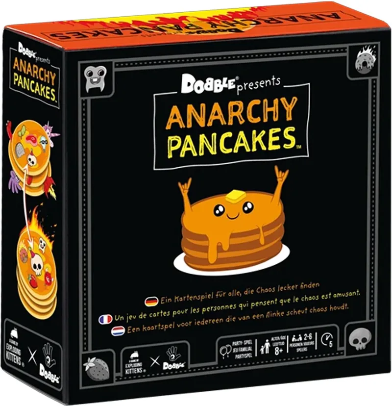 Dobble Anarchy Pancakes - Kaartspel met pannenkoeken von Zygomatic – Schachtel