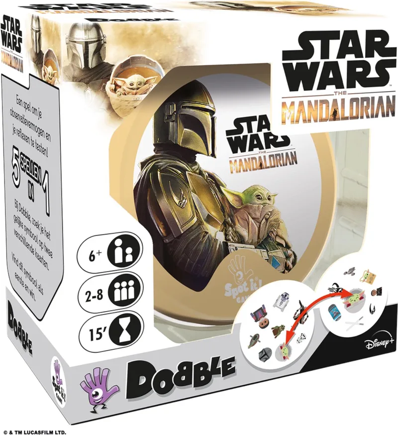 Dobble Star Wars The Mandalorian - Kaartspel von Zygomatic – Schachtel