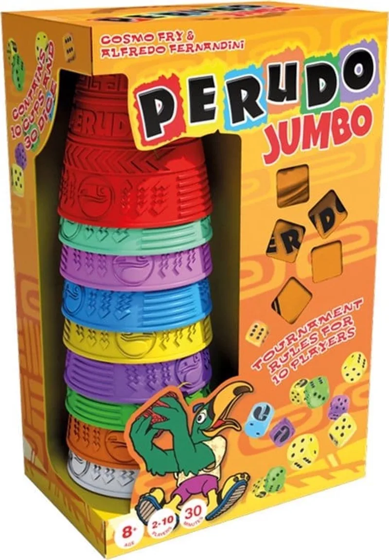 Perudo Jumbo Pack - Dobbelspel from Zygomatic, Multicolour edition – box