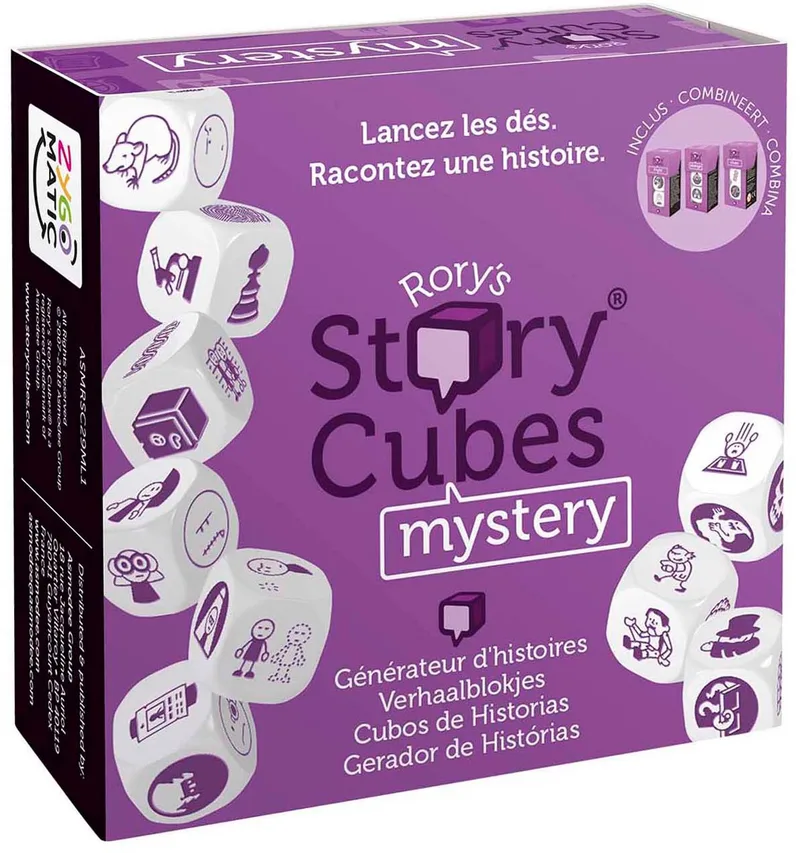 Rory's Story Cubes - Dobbelspel von Zygomatic, Ausgabe Mystery – Schachtel