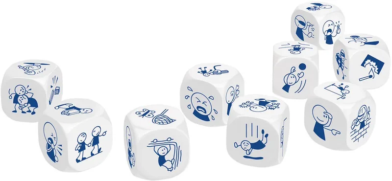 Rory's Story Cubes - Dobbelspel voor verhalen - Creatieve inspiratie van Zygomatic, editie Actions – doos