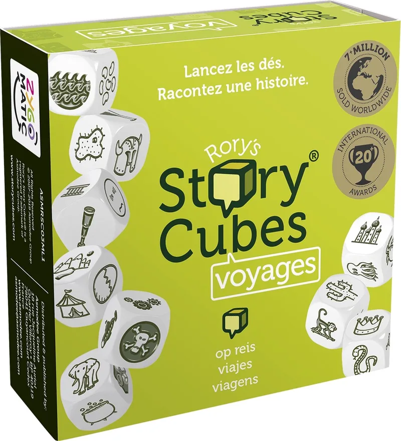 Rory's Story Cubes - Dobbelspel von Zygomatic, Ausgabe Voyages – Schachtel