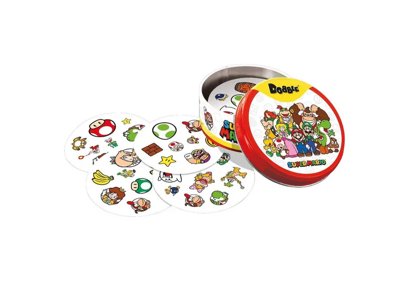 Asmodee Jeu De Société Dobble Super Mario Eco Sleeve Version Espagnole de Zygomatic – boîte 2 sur 3