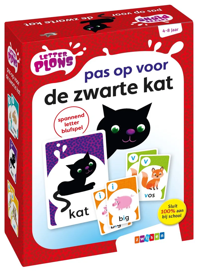 Letterplons - Letterplons pas op voor de zwarte kat de Zwijsen – boîte