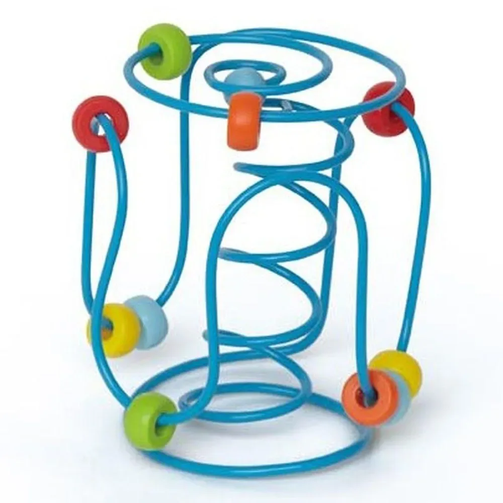 Abacus Spring-a-ling-labyrint fra Hape – æske