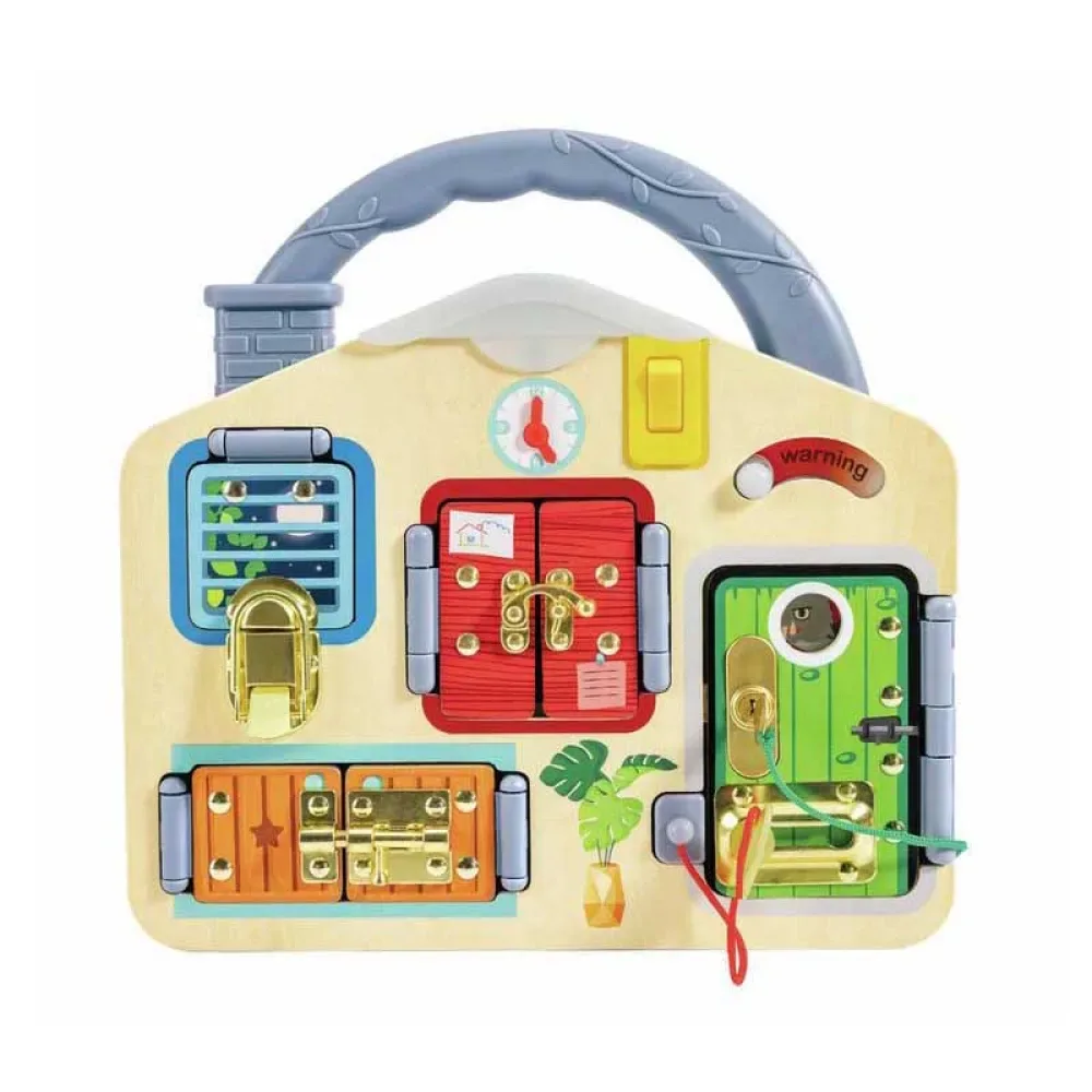 Plateau De Jeu Bloquer Et Apprendre 29.50x29x6 Cm de Hape – boîte