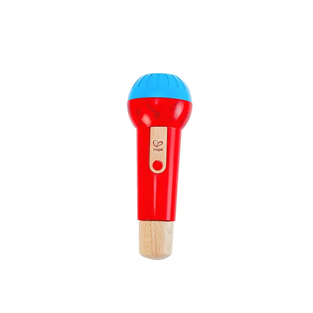 Microphone En Bois Prodigious Echo Avec Rythmes Et Sons 8x21.8x8 Cm de Hape – boîte