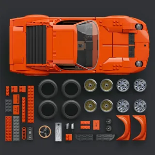 Spiel MATTEL Hot Wheels Brick Shop Lamborghini Miura P400 SV from Mattel Games – box 4 of 6