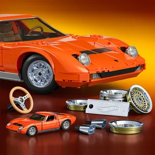 Spiel MATTEL Hot Wheels Brick Shop Lamborghini Miura P400 SV from Mattel Games – box 5 of 6