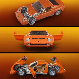 Spiel MATTEL Hot Wheels Brick Shop Lamborghini Miura P400 SV from Mattel Games – box 6 of 6