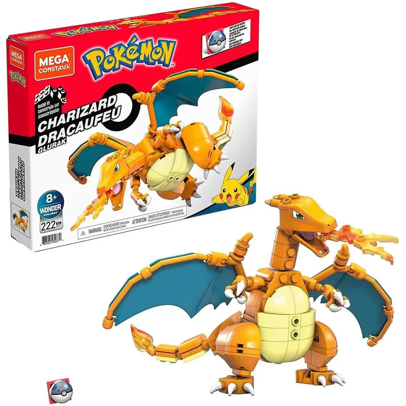 Pokemon Glurak, 223 Teile fra Mega Bloks – æske