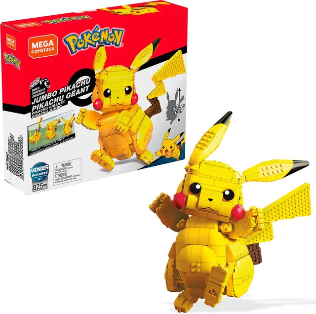 Pokémon Jumbo Pikachu - 825 blokken - Bouwstenen